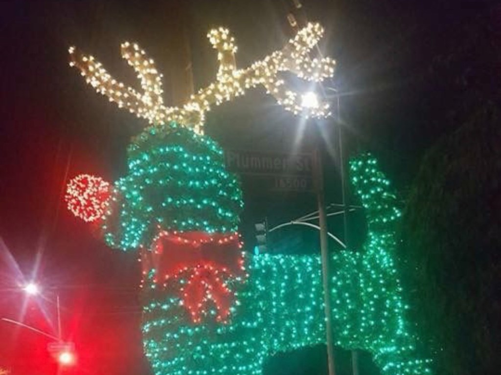 Holidays in the San Fernando Valley:  Fido the Reindeer in North&nbsp;Hills